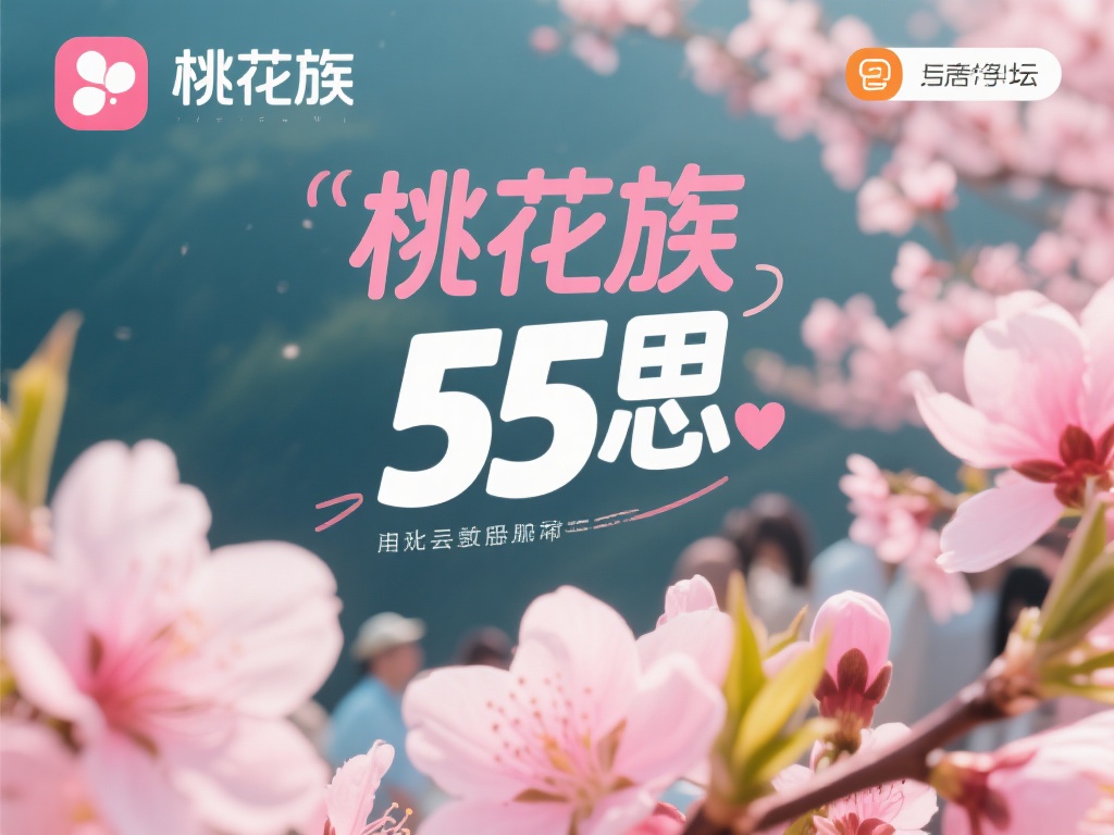 论坛以“桃花族”为主旨，暗示了一种浪漫、